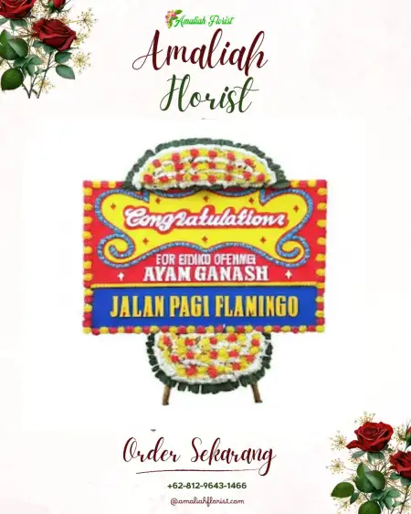 Sewa Papan Bunga Air Bening